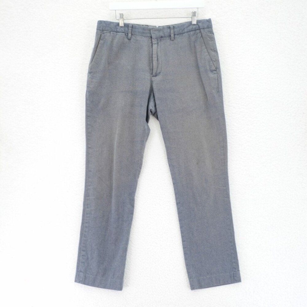 Express Stretch Slim Wool Dress Pants Trousers Gray Birdseye 38 /‎ 31 Birdseye